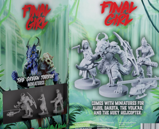 FINAL GIRL THE GREEN TERROR MINIATURES SET