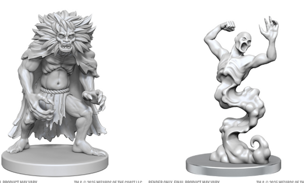 Dungeons & Dragons: Nolzur`s Marvelous Unpainted Miniatures - W28 Classic Wight & Classic Wraith