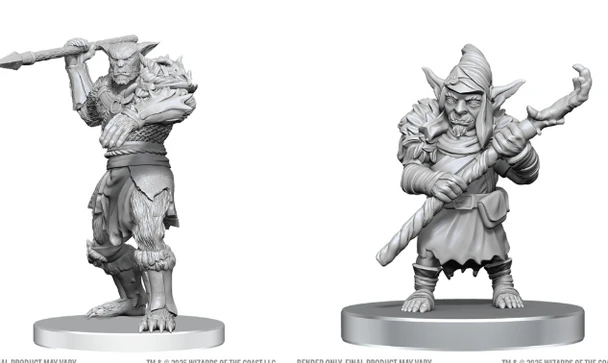 Dungeons & Dragons: Nolzur`s Marvelous Unpainted Miniatures - W28 Bugbear Stalker & Goblin Hexer