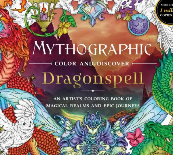 Mythographic: Magical Realms & Epic Journeys Coloring Book