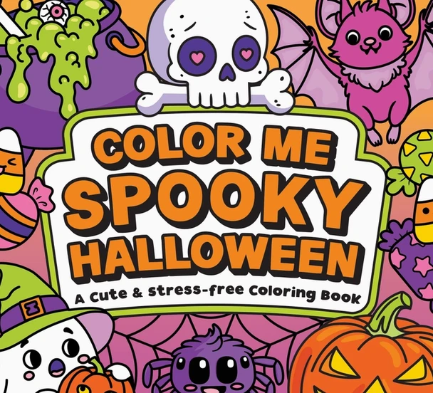 Color Me Spooky Halloween Adult Coloring Book