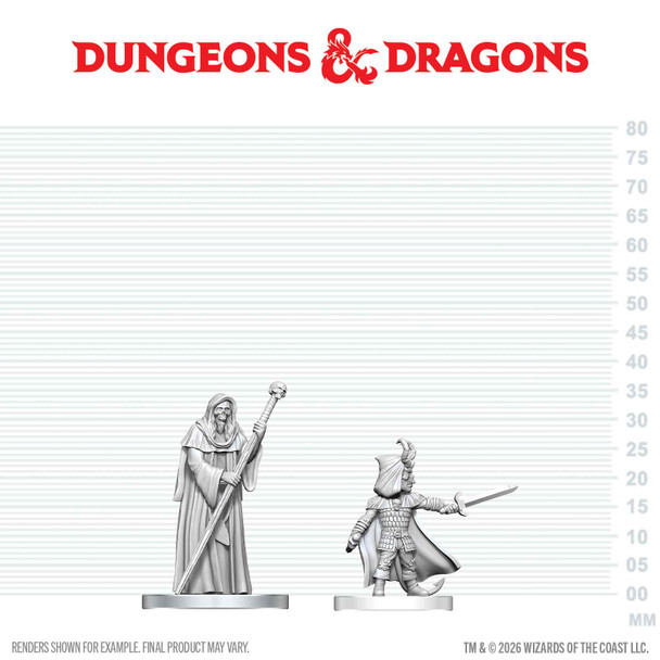 DND NOLZUR'S MARVELOUS UNPAINTED MINIATURES: W29 CULTIST OF BHAAL N CULTIST OF MYRKUL