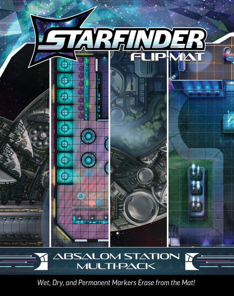 STARFINDER FLIP-MAT ABSALOM STATION MULTI-PACK