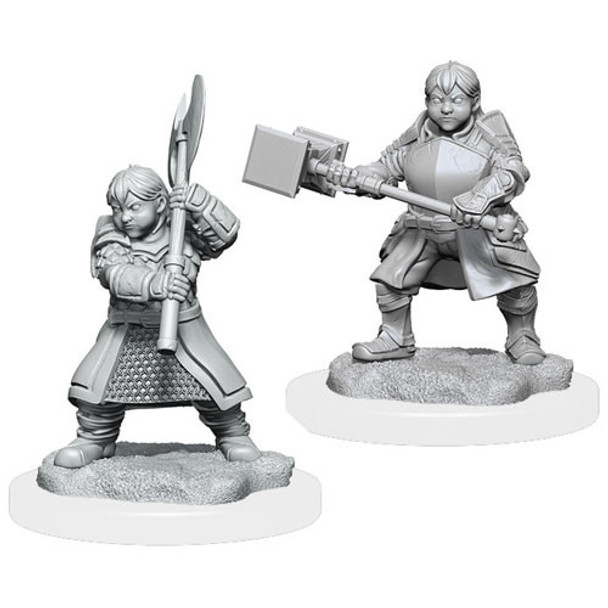 Critical Role Unpainted Miniature: Dwarf Dwendalian Empire Fighter