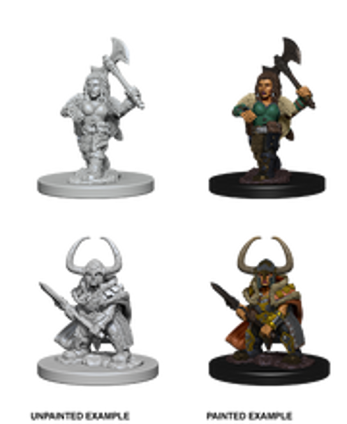 Female Dwarf Barbarian with Horned Helm Dungeons & Dragons Nolzur`s Marvelous Unpainted Miniatures