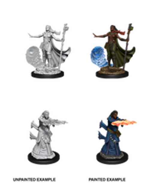 Female Human Wizard with Water and Fire Dungeons & Dragons Nolzur`s Marvelous Unpainted Miniatures