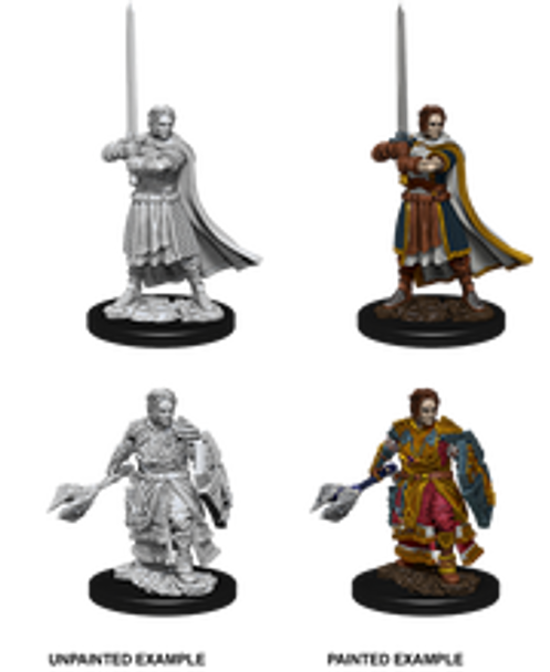 Male Human Cleric with Shield and Great Weapon Dungeons & Dragons Nolzur`s Marvelous Unpainted Miniatures