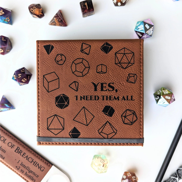 Vegan Leather Dice Box (Dice Tray)