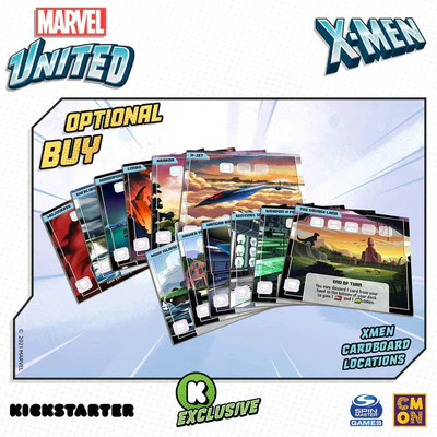 Marvel United XMen Cardboard Villain Dashboards GigaBites Tabletop Cafe