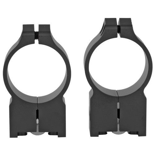 Warne Ruger M77 30mm High Fixed Scope Rings - Black