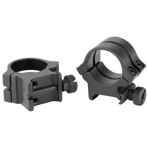Weaver Quad Lock 1 High Black Aluminum Rifle Scope Rings * Durable and Secure Mounting Solution