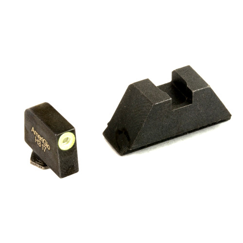 AmeriGlo Suppressor Tritium Sight Set for Glock MOS Pistols with Red Dot Compatibility