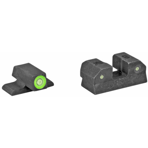 XS Sights R3D Green Tritium Front and Black Rear Night Sights for SIG/XD Pistols