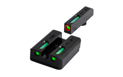 TRUGLO TFX Pro Taurus Mil/SLM Sight Set with Green Illuminated Fiber-Optic and Tritium Technology