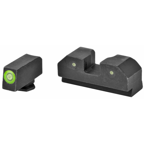 XS Sights R3D Green Tritium Front and Black Rear Night Sights for Glock Large Frame