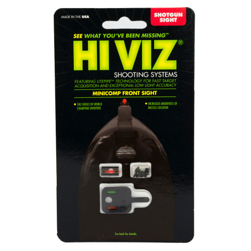 Hi-Viz MiniComp Interchangeable Shotgun Sight - Model MC, Fits Most Vent-Ribbed Shotguns