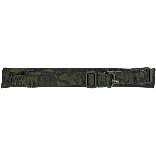 Blue Force Gear Vickers Padded 2-to-1 Sling with Burnsed Socket and RED Swivel in MultiCam Black