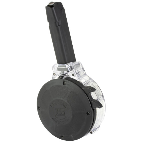 KCI USA 50-Round Drum Magazine for Glock 40 S&W - Black Polymer with Steel Internals