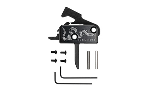 Rise Armament RA-140F-JOD Flat Super Sporting Trigger with Join or Die Design Rise Armament RA-140F-JOD Flat Super Sporting Trigger with Join or Die Design