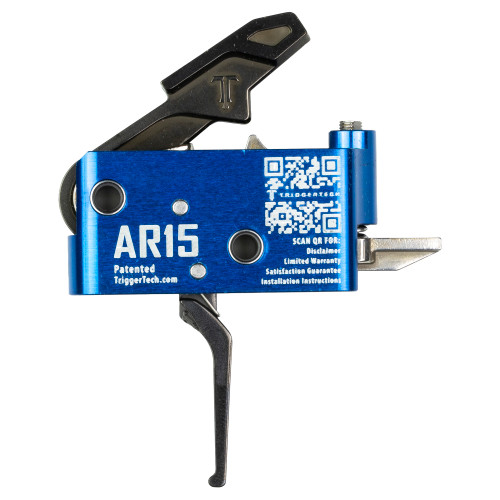 TriggerTech Diamond AR-15 Single-Stage Flat Trigger with Blue Finish
