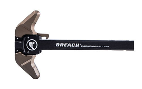 Aero Precision BREACH Ambidextrous Charging Handle for AR-15 in Kodiak Brown