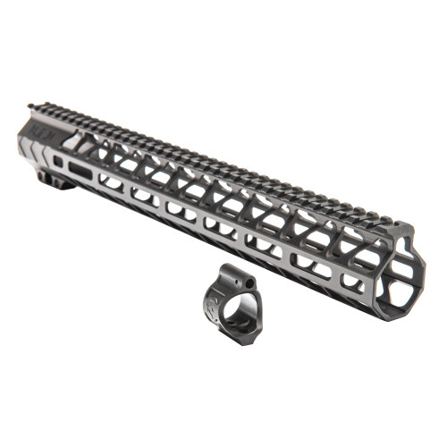 Battle Arms Development BAD WRKHS 15-Inch Free-Float Rail and .750 Low Profile Gas Block Combo