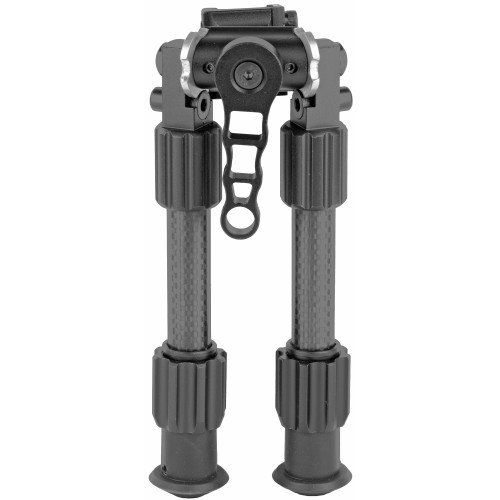 TRUGLO TAC-POD Carbon Fiber & Aluminum Bipod with Picatinny Mount, 6-9 inch Adjustable Legs