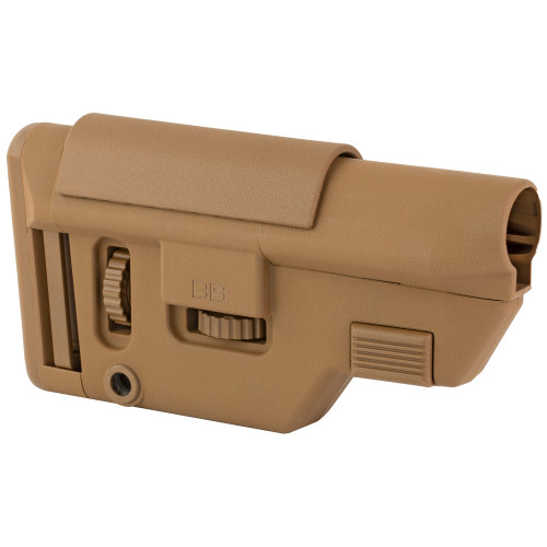 B5 Systems Collapsible Precision Stock Medium in Coyote - Adjustable, Ambidextrous Design