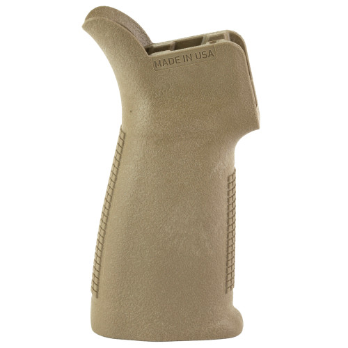 Reptilia CQG-L Flat Dark Earth AR Pistol Grip - Enhanced Ergonomics for Compact Rifles and Pistols