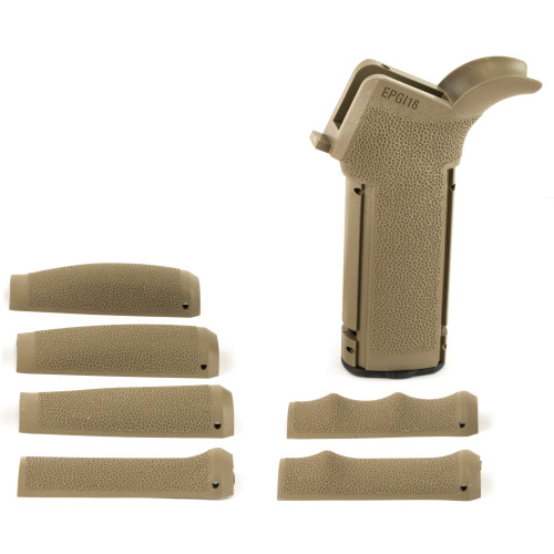 Mission First Tactical Engage AR-15/M16 Pistol Grip with Interchangeable Textured Surfaces in Scorched Dark Earth