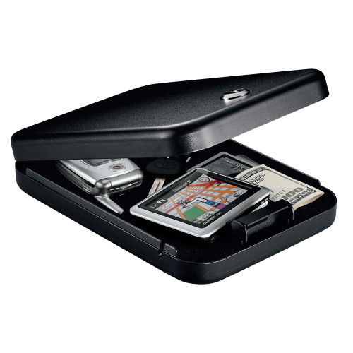 GunVault NV200 NanoVault 200 Personal Safe with Cable - Secure Quick-Access Firearm Storage in Black