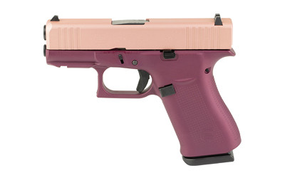 GLOCK 43X 9mm Sub-Compact Striker Fired Pistol with Rose Gold Finish - Model UX4350204FRNHHSKY