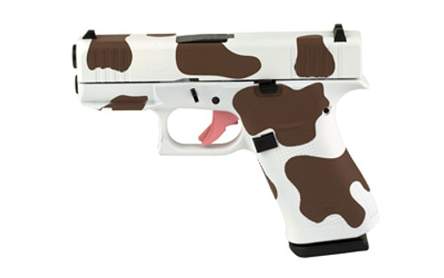 GLOCK 43X 9mm Sub-Compact Striker-Fired Pistol with Brown Cow Pattern Finish