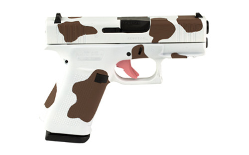 GLOCK 43X 9mm Sub-Compact Striker-Fired Pistol with Brown Cow Pattern Finish