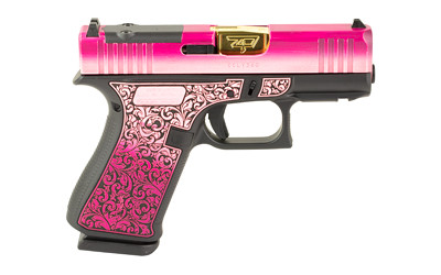 GLOCK 43X 9mm Sub-Compact Pistol with Lady Bug Cerakote Finish and Zaffiri Gold Barrel * Model PX4350201FRMOS