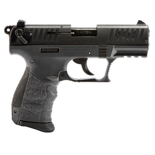 Walther P22 .22 LR Compact Semi-Automatic Handgun with Adjustable Sights - Tungsten Finish Walther P22 .22 LR Compact Semi-Automatic Handgun with Adjustable Sights - Tungsten Finish