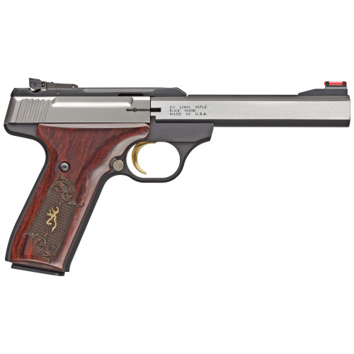 Browning Buck Mark Model BRN051543490 22 LR Semi-Automatic Pistol with 5.5-inch Barrel and Fiber Optic Sights