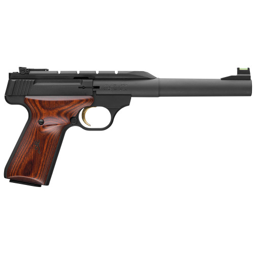 Browning Buck Mark Model BRN051499490 22 LR Semi-Automatic Pistol with 7.25-Inch Barrel and Fiber Optic Sights Browning Buck Mark Model BRN051499490 22 LR Semi-Automatic Pistol with 7.25-Inch Barrel and Fiber Optic Sights