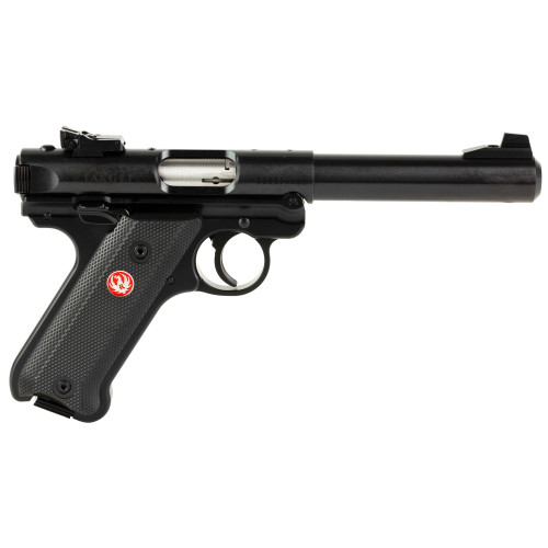 Ruger Mark IV Target .22 LR Semi-Automatic Pistol with 5.5-Inch Bull Barrel and Adjustable Rear Sight