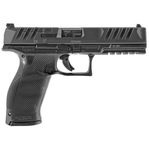 Walther PDP Full Size 9mm Semi-Automatic Handgun with 10-Round Capacity and Adjustable Sights