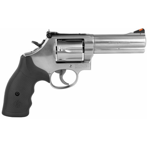 Smith & Wesson 686 Plus Revolver - 4.1-inch .357 Magnum, Stainless Steel, 7-Round Capacity Smith & Wesson 686 Plus Revolver - 4.1-inch .357 Magnum, Stainless Steel, 7-Round Capacity