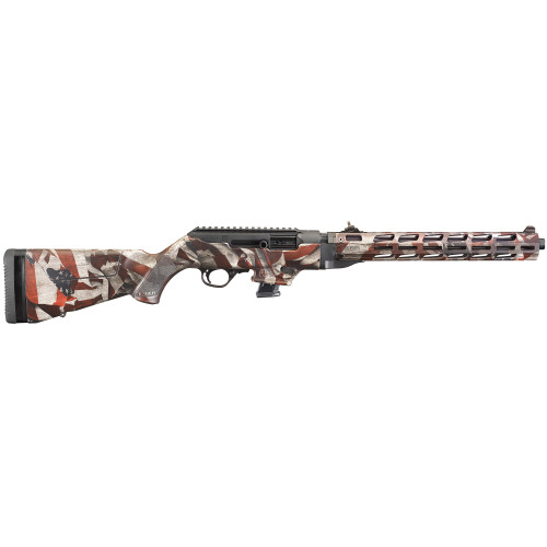 Ruger PC Carbine 9mm Rifle with Cerakote American Flag Finish and Magpul M-LOK Accessories