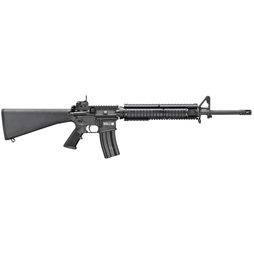 FN America FN15 M16, Military Collectors Series, Semi-automatic Rifle, 223 Rem/556NATO, 20 Chrome-Lined M4 Profile Barrel, 1:7 Twist, Black, Fixed A2 Stock, Knights Armament M5 Rifle Rail Adapter System (RAS), Vertical Grip Included, 30 Rounds, 1 ...