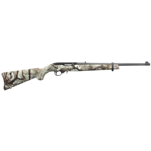 Ruger 10/22 Carbine .22 LR Semi-Automatic Rifle with Threaded Barrel and Go Wild Camo Stock