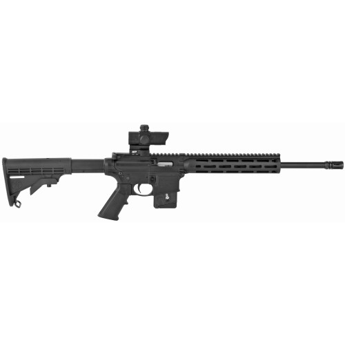 Smith & Wesson M&P15-22 Sport Rifle with Red-Green Dot Optic and Collapsible Stock