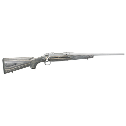 Ruger Hawkeye Compact Bolt-Action Rifle in 7mm-08 with 16.5-inch Barrel, Silver Laminate Stock