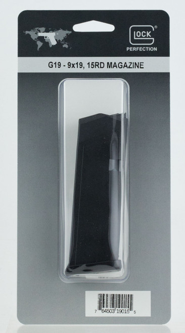 MAG GLOCK OEM 19 9MM 15RD PKG MAG GLOCK OEM 19 9MM 15RD PKG