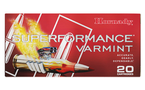 Hornady Superformance Varmint .243 Winchester Super Short Magnum V-Max 75 Grain Ammunition - 20 Rounds Hornady Superformance Varmint .243 Winchester Super Short Magnum V-Max 75 Grain Ammunition - 20 Rounds