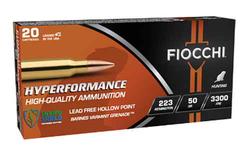 Fiocchi Ammunition Hyperformance .223 Remington 50 Grain Hollow Point - 20 Rounds per Box Fiocchi Ammunition Hyperformance .223 Remington 50 Grain Hollow Point - 20 Rounds per Box