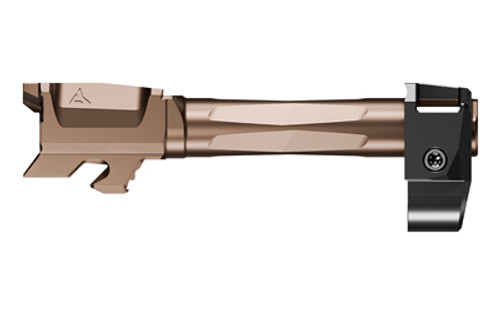 Radian Weapons Radian Afterburner + Ramjet 9mm Barrel for Glock 43, Bronze Radian Weapons Radian Afterburner + Ramjet 9mm Barrel for Glock 43, Bronze